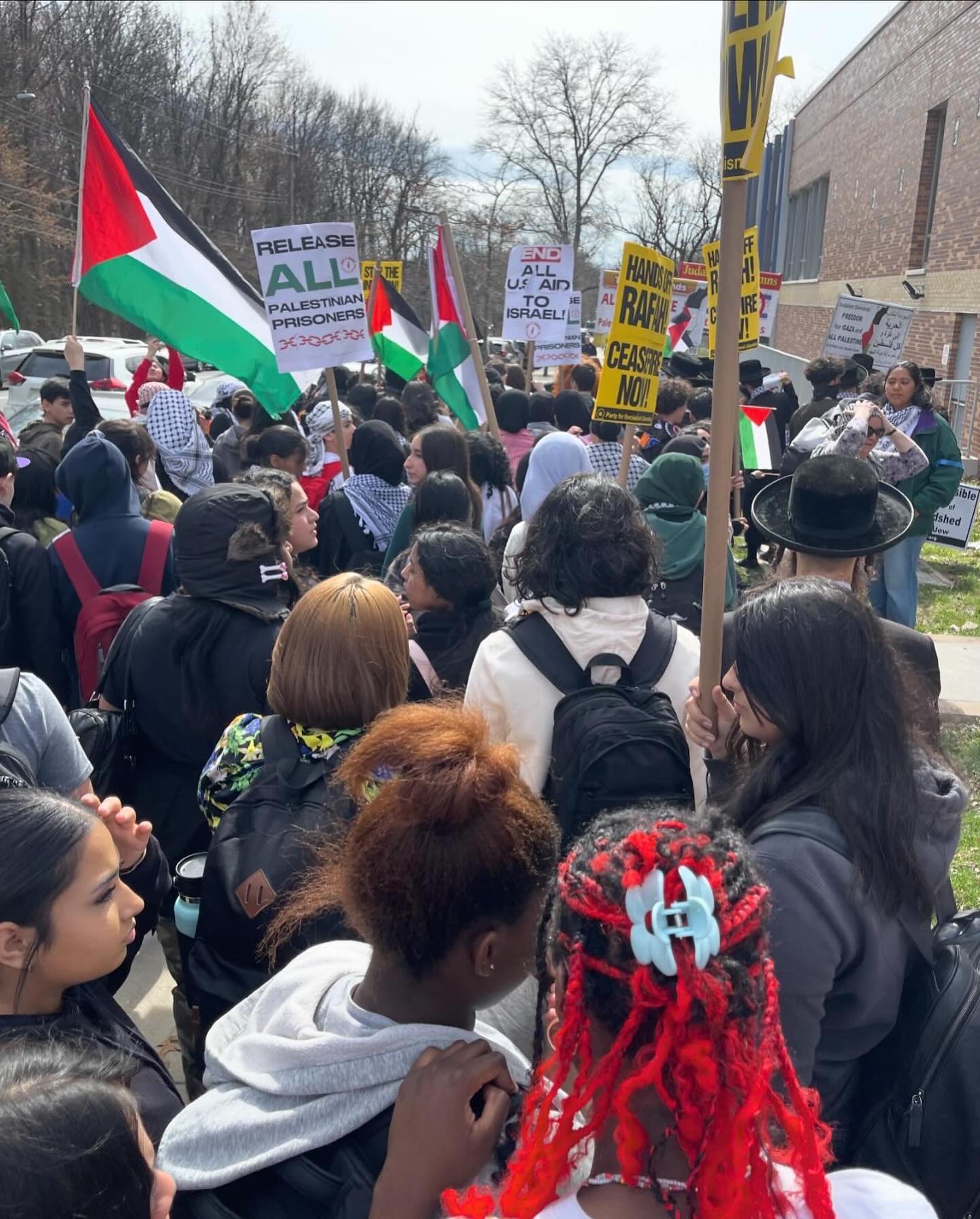 Hundreds Walkout of Wagner High School Protesting Climate of Anti-Palestinian Sentiment